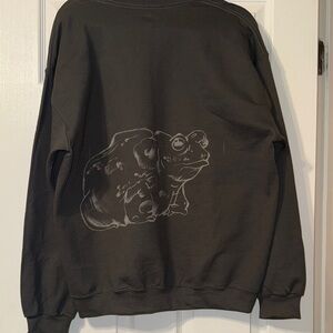Reptile Graphic Black Sweatshirt